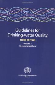 Cover of: Guidelines for drinking-water quality. by World Health Organization (WHO)