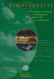Cover of: Biodiverity and the Ecosystem Approach in Agriculture, Forestry and Fisheries