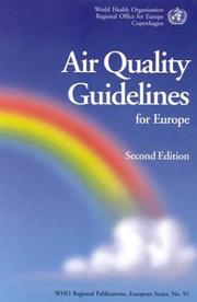 Air quality guidelines for Europe