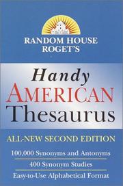 Cover of: Random House Roget's handy American thesaurus. by 