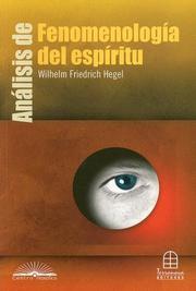 Cover of: Analisis De Fenomenologia Del Espiritu