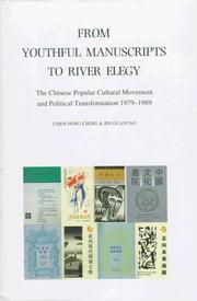 Cover of: From Youthful manuscripts to River elegy: the Chinese popular cultural movement and political transformation 1979-1989
