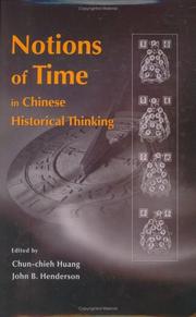 Cover of: Notions of Time in Chinese Historical Thinking
