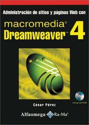 Cover of: Administración de sitios y páginas Web con Macromedia Dreamweaver 4