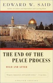 Cover of: The end of the peace process: Oslo and after