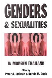 Cover of: Genders & sexualities in modern Thailand by edited by Peter A. Jackson & Nerida M. Cook.
