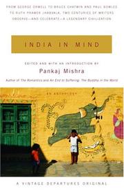 Cover of: India in mind: an anthology