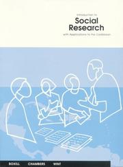 Cover of: Introduction to Social Research with Applications to the Caribbean by Ian Boxill, Claudia Chambers, Eleanor Wint