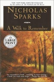 Cover of: A walk to remember by Nicholas Sparks