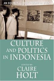 Cover of: Culture and Politics in Indonesia