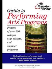 Guide to performing arts programs by Muriel Topaz
