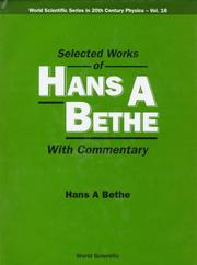 Cover of: Selected works of Hans A. Bethe: with commentary