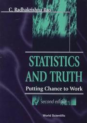 Cover of: Statistics and truth: putting chance to work