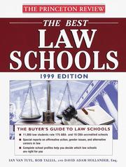 Cover of: The Best Law Schools, 1999 Edition (Best Law Schools (Princeton Review))