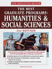 Cover of: The Best Graduate Programs: Humanities and Social Sciences, 2nd Edition (Best Graduate Programs Humanities & Social Sciences)