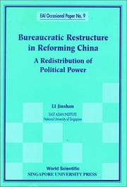 Cover of: Bureaucratic Restructuring in Reforming China | Li Jinshan