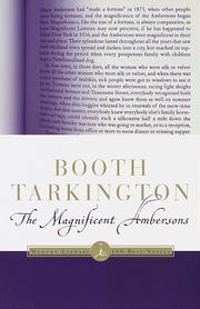 Cover of: The magnificent Ambersons by Booth Tarkington
