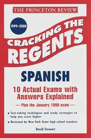 Cover of: Cracking the Regents: Spanish, 1999-2000 Edition (Princeton Review Series)