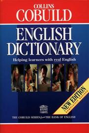 Cover of: Cobuild English Language Dictionary 2nd Edition: Helping Learners with Real English (Cobuild Series)