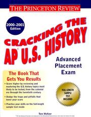 Cover of: Cracking the AP US History, 2000-2001 Edition (Cracking the Ap. U.S. History)