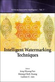 Cover of: Intelligent watermarking techniques