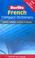 Cover of: Berlitz French Compact Dictionary (Berlitz Compact Dictionary S.)