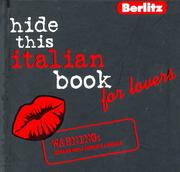 Cover of: Hide This Italian Book for Lovers (Berlitz Hide This...)