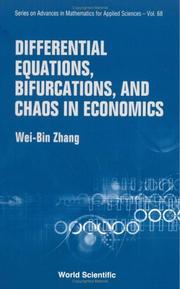 Cover of: Differential equations, bifurcations, and chaos in economics