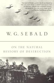 Luftkrieg und Literatur by W. G. Sebald