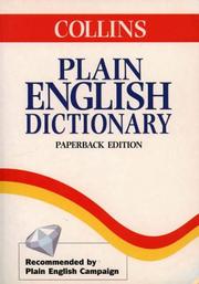 Collins plain English dictionary