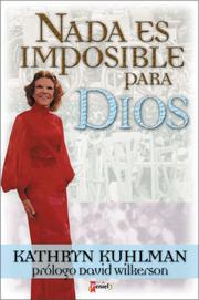 Cover of: Nada es Imposible Para Dios