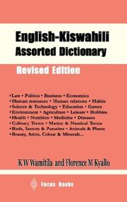 Cover of: English-Kiswahili assorted dictionary