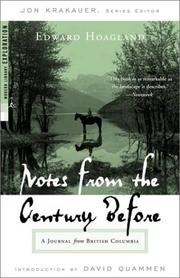 Notes from the century before by Edward Hoagland