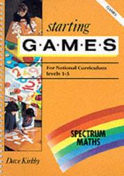 Starting games : for National Curriculum levels 1-3