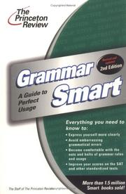 Cover of: Grammar smart: a guide to perfect usage