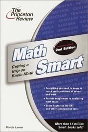 Cover of: Math smart by Marcia Lerner