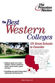 Cover of: The best western colleges: 121 great schools to consider