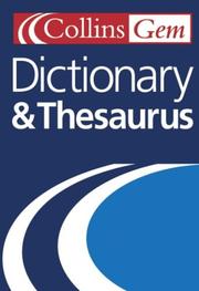 Collins gem dictionary & thesaurus