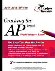 Cover of: Cracking the AP World History Exam, 2004-2005
