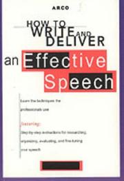 Cover of: How to Write & Deliver Effctv 3rd ed