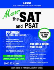 Cover of: Arco Master the Sat and Psat: 2000 Edition (Master the Sat (Book & CD Rom))