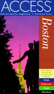 Boston by Richard Saul Wurman, Access Guides