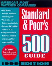 Cover of: Standard & Poor's 500 Guide: 1999 (Standard and Poor's 500 Guide)