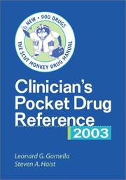 Cover of: Clinician's Pocket Drug Reference 2003