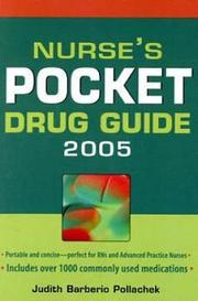 Cover of: Nurse's Pocket Drug Guide 2005 (Nurse's Pocket Drug Guide)