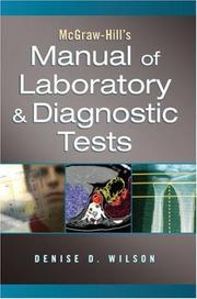 Cover of: McGraw-Hill Manual of Laboratory and Diagnostic Tests