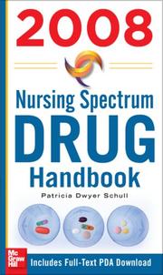 Cover of: Nursing Spectrum Drug Handbook 2008 (Nursing Spectrum Drug Handbook)