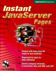 Cover of: Instant JavaServer Pages
