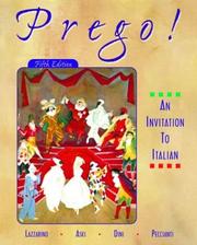 Cover of: Prego! An Invitation to Italian (Student Edition + Learning Comprehenion Audio Cassette)