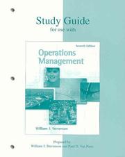 Cover of: Study Guide for use with Production/Operations Management